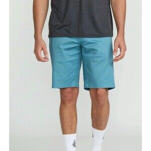 Volcom Surf & Turf Hybrid Shorts Mens 29 Blue 4-Way Stretch Chino Shorts NWOT